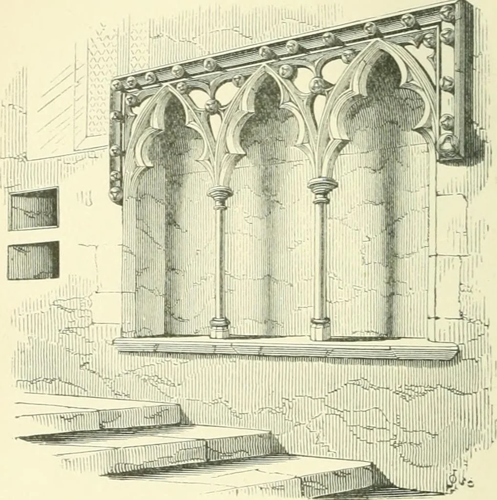 An illustration from An introduction to the study of Gothic architecture, 1900, leaf 219