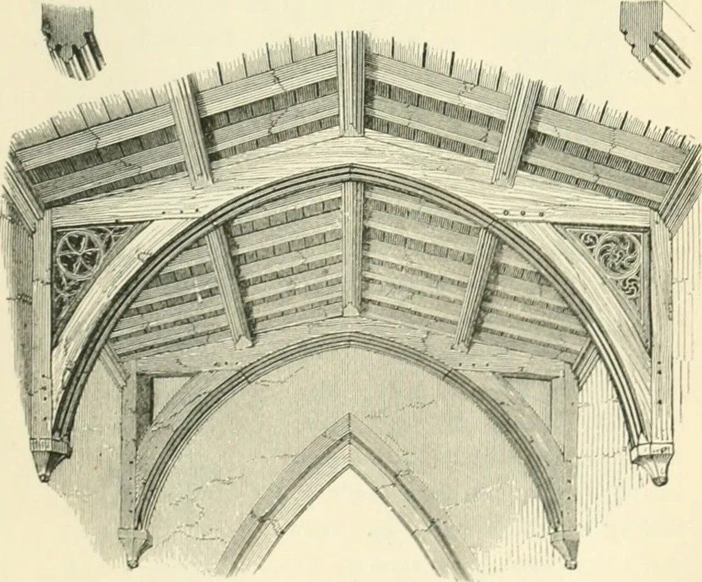 An illustration from An introduction to the study of Gothic architecture, 1900, leaf 226