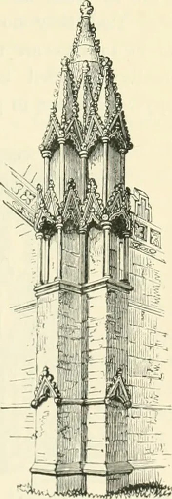 An illustration from An introduction to the study of Gothic architecture, 1900, leaf 228