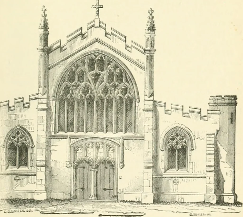 An illustration from An introduction to the study of Gothic architecture, 1900, leaf 234