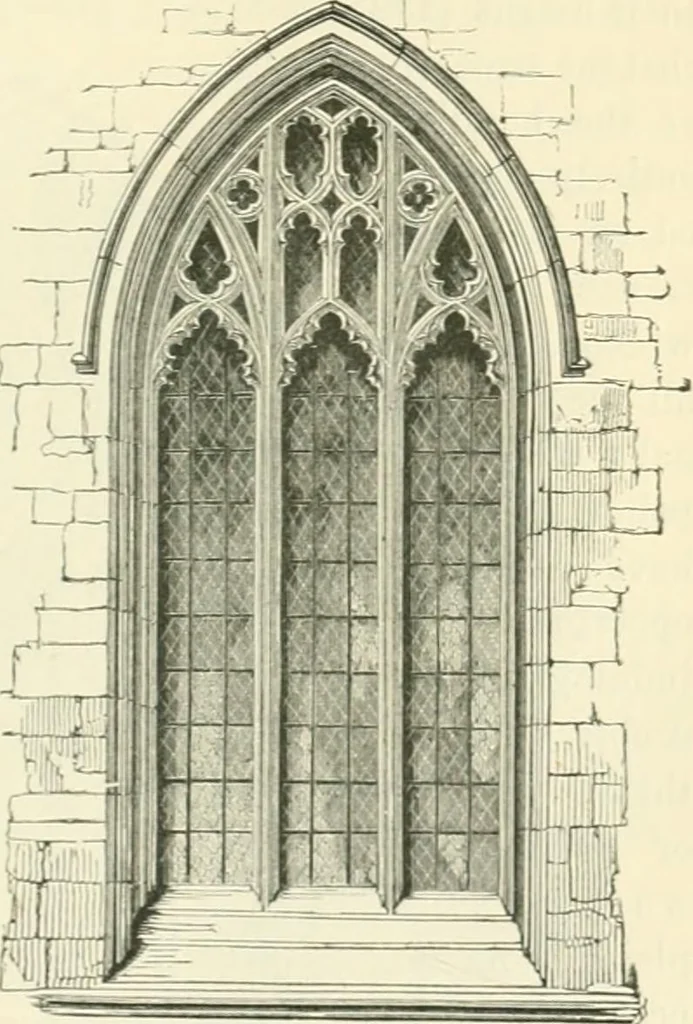 An illustration from An introduction to the study of Gothic architecture, 1900, leaf 242
