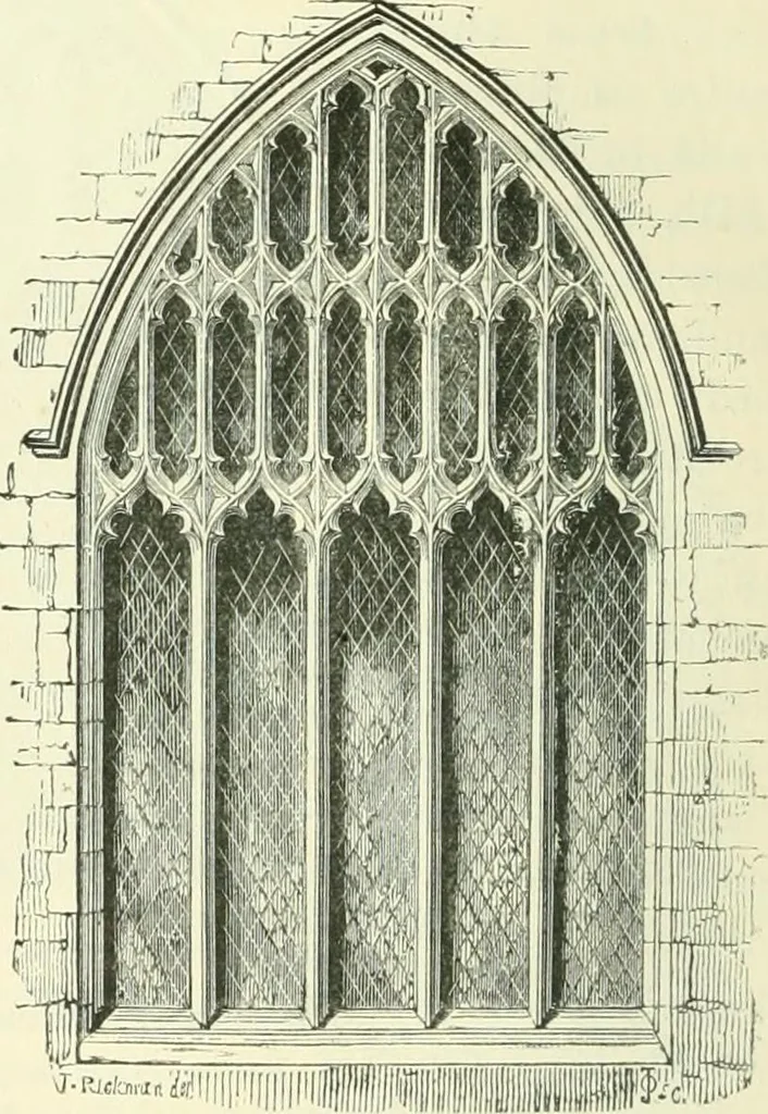 An illustration from An introduction to the study of Gothic architecture, 1900, leaf 243