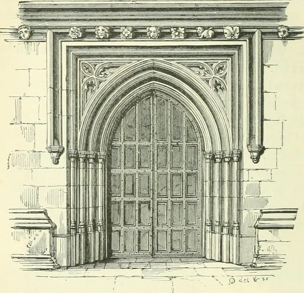 An illustration from An introduction to the study of Gothic architecture, 1900, leaf 245