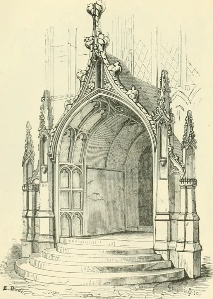 An illustration from An introduction to the study of Gothic architecture, 1900, leaf 248