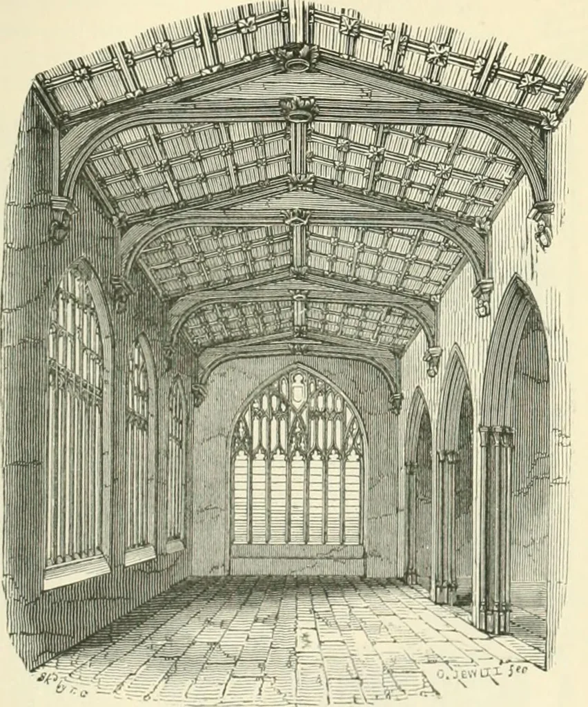An illustration from An introduction to the study of Gothic architecture, 1900, leaf 256