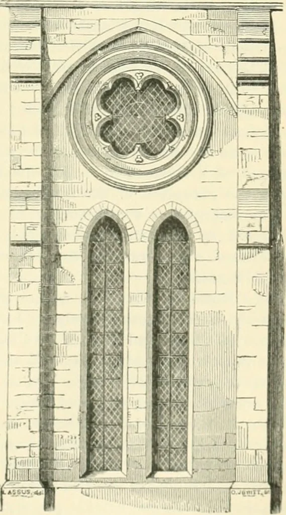An illustration from An introduction to the study of Gothic architecture, 1900, leaf 276