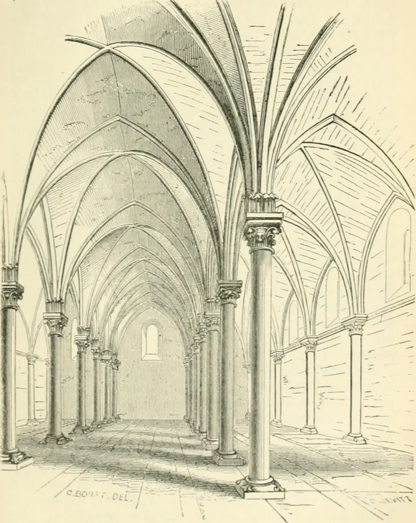 An illustration from An introduction to the study of Gothic architecture, 1900, leaf 280
