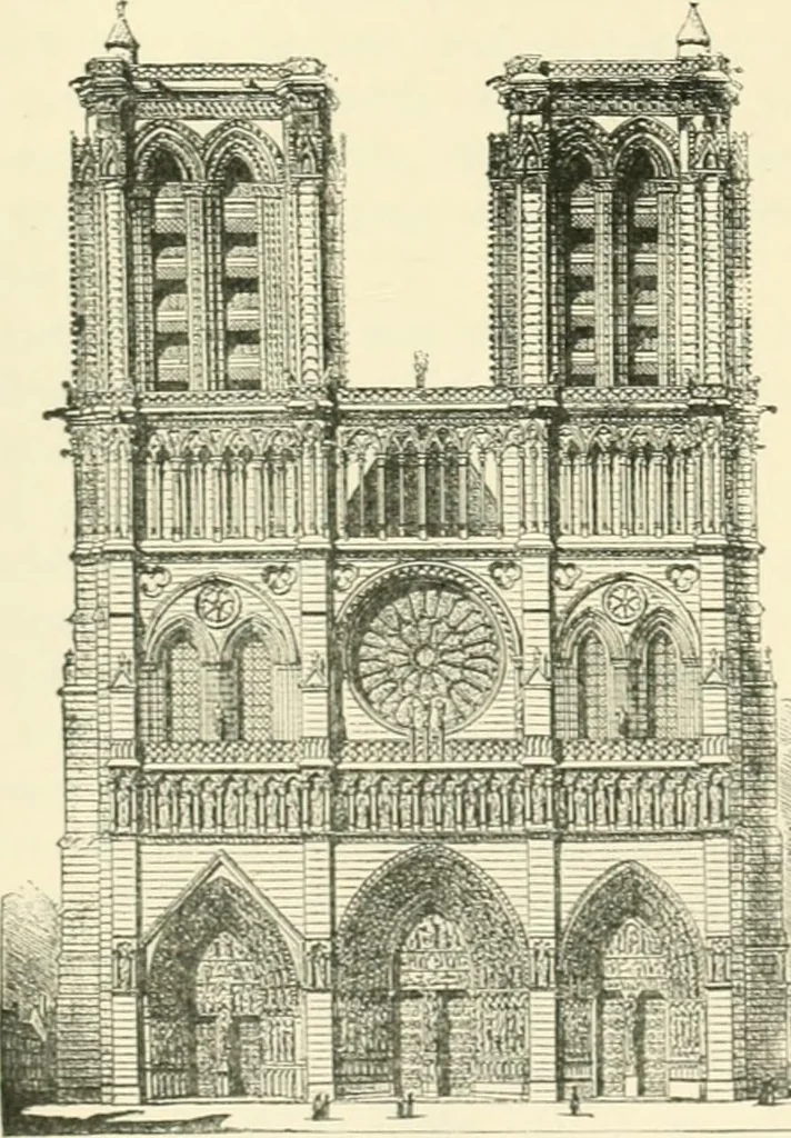 An illustration from An introduction to the study of Gothic architecture, 1900, leaf 284