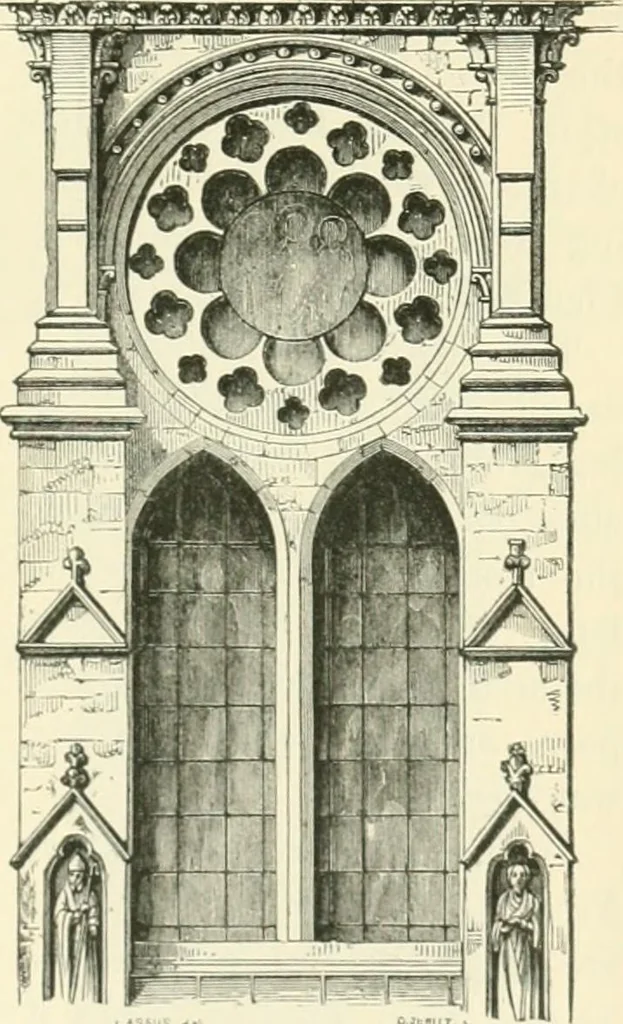 An illustration from An introduction to the study of Gothic architecture, 1900, leaf 290