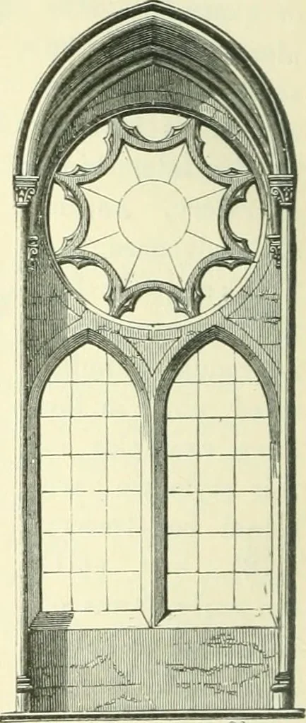 An illustration from An introduction to the study of Gothic architecture, 1900, leaf 291