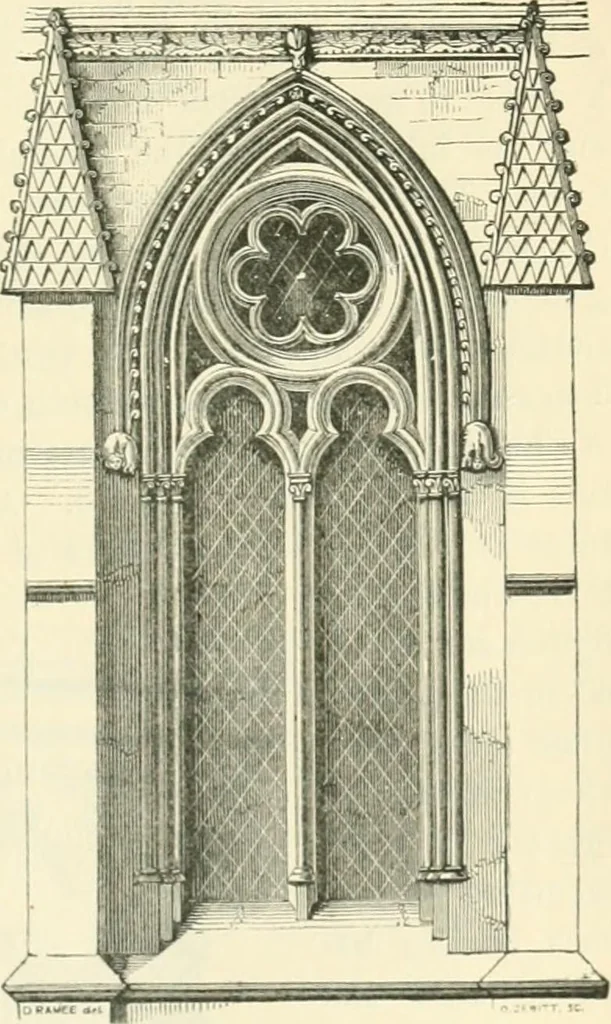 An illustration from An introduction to the study of Gothic architecture, 1900, leaf 292