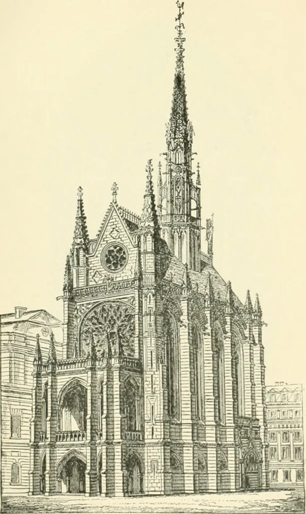 An illustration from An introduction to the study of Gothic architecture, 1900, leaf 308