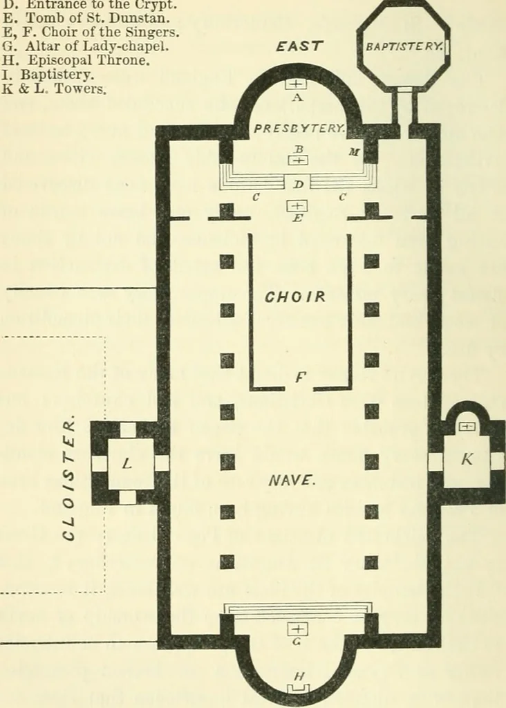 An illustration from An introduction to the study of Gothic architecture, 1900, leaf 31