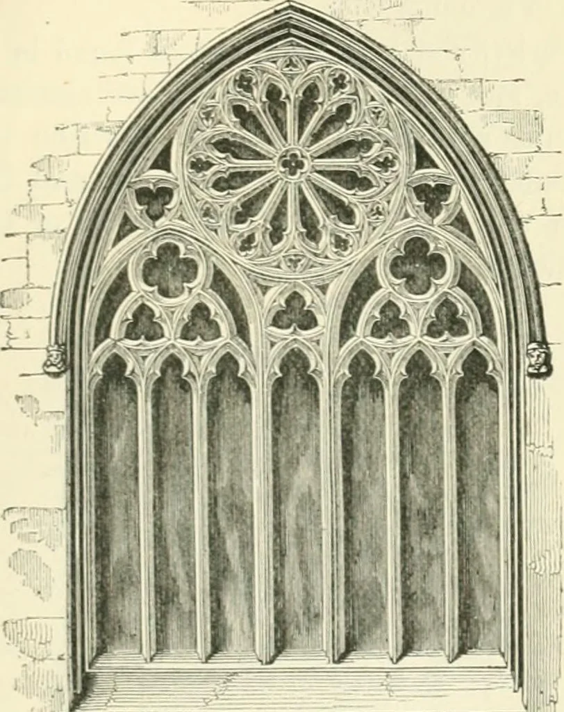 An illustration from An introduction to the study of Gothic architecture, 1900, leaf 310