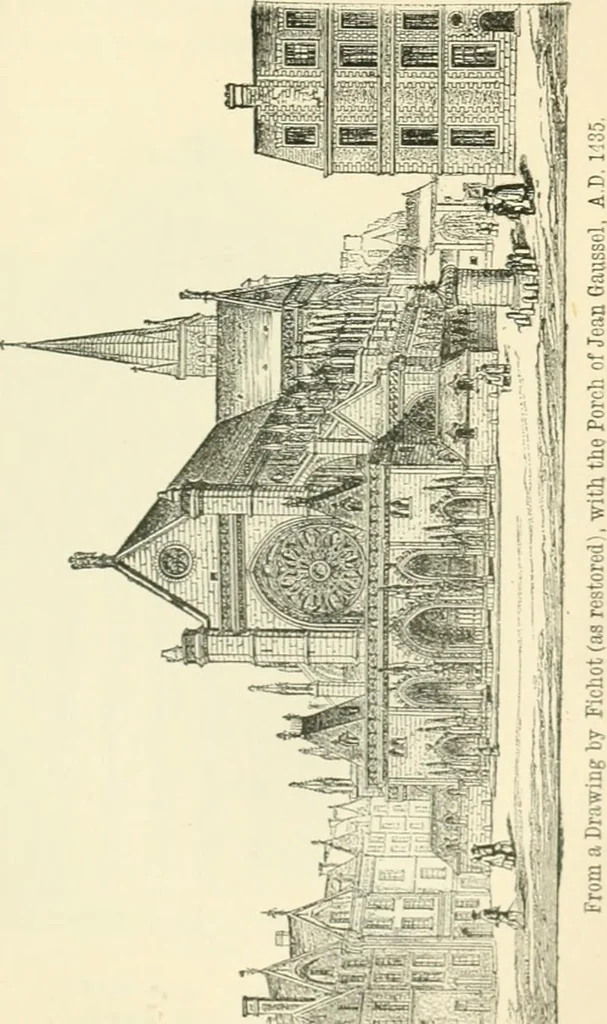 An illustration from An introduction to the study of Gothic architecture, 1900, leaf 312