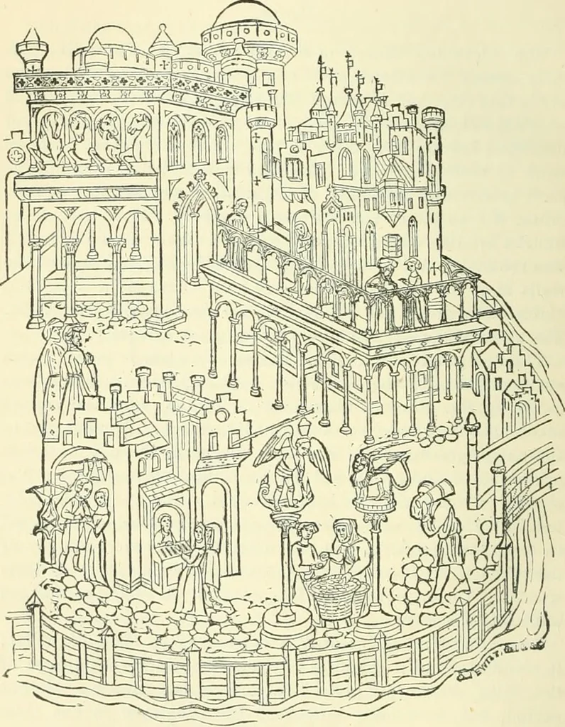 An illustration from An introduction to the study of Gothic architecture, 1900, leaf 351