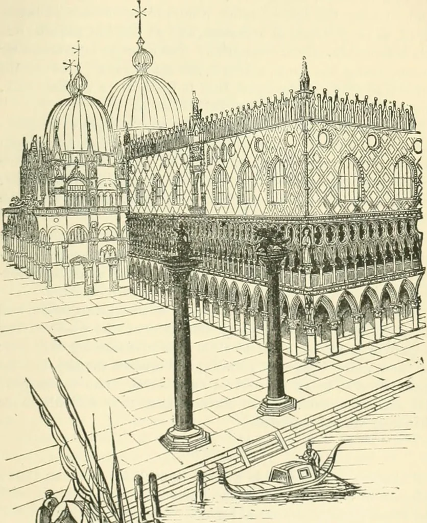An illustration from An introduction to the study of Gothic architecture, 1900, leaf 352