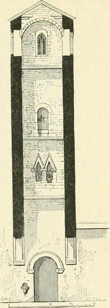 An illustration from An introduction to the study of Gothic architecture, 1900, leaf 48