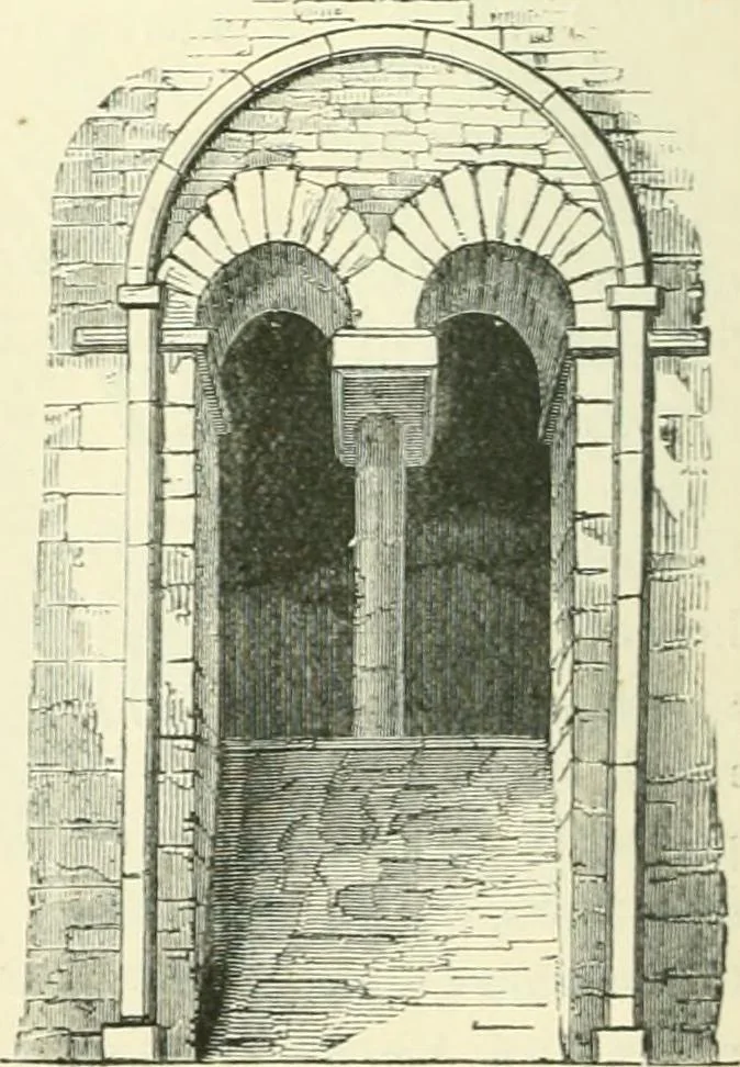 An illustration from An introduction to the study of Gothic architecture, 1900, leaf 53