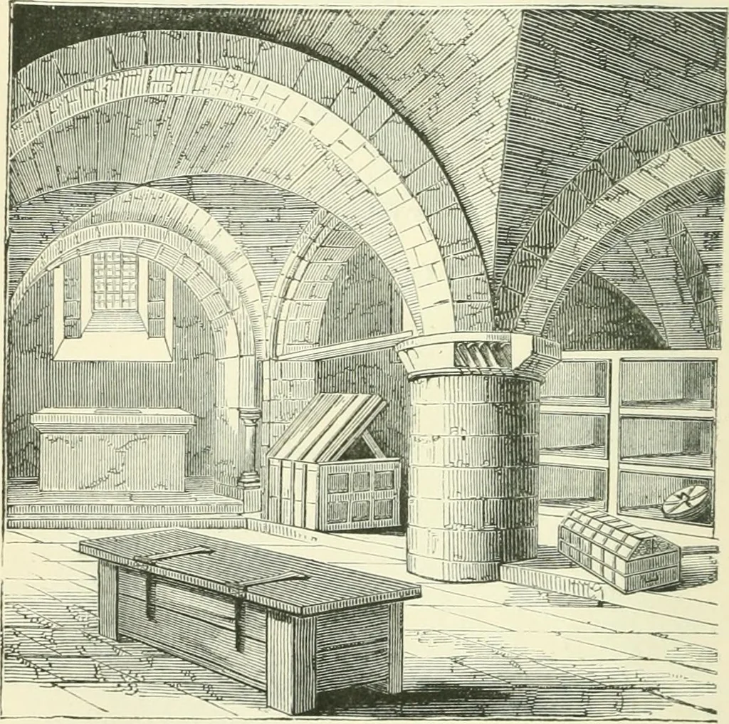 An illustration from An introduction to the study of Gothic architecture, 1900, leaf 55