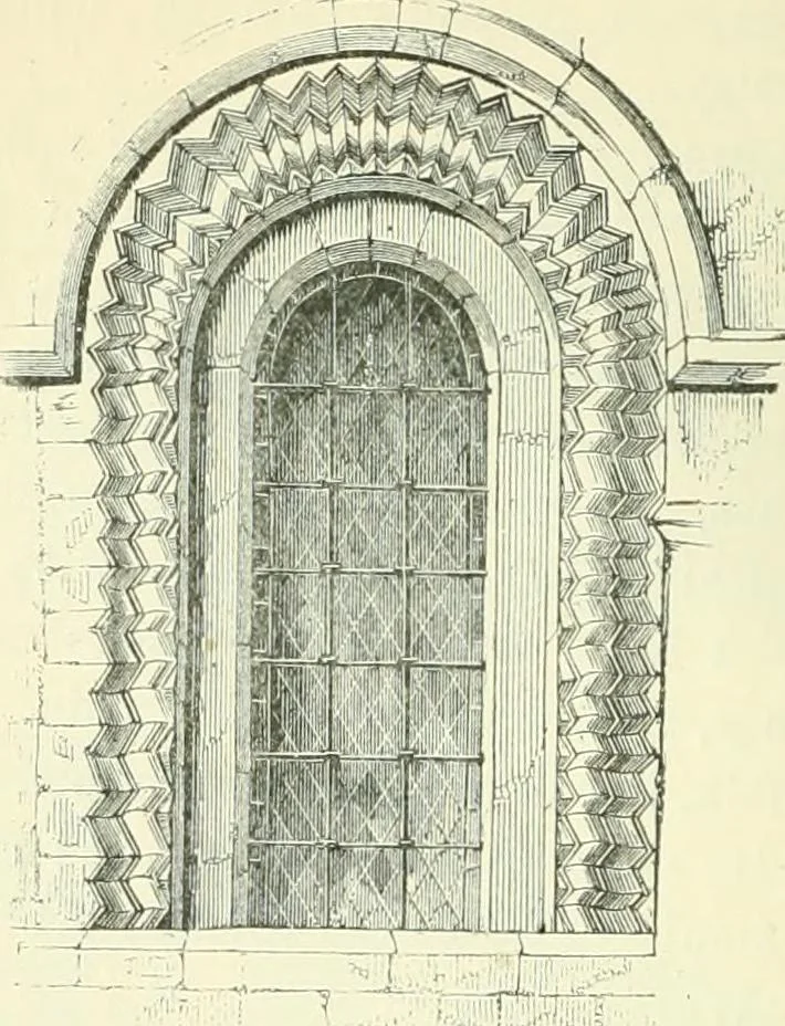 An illustration from An introduction to the study of Gothic architecture, 1900, leaf 85