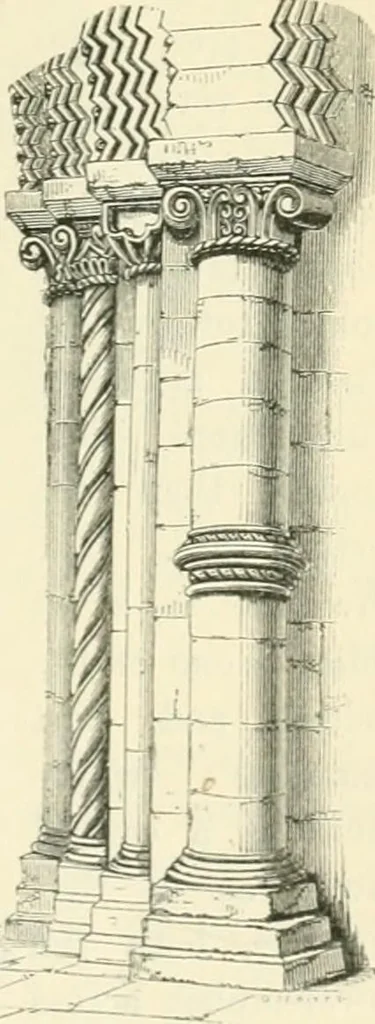 An illustration from An introduction to the study of Gothic architecture, 1900, leaf 88