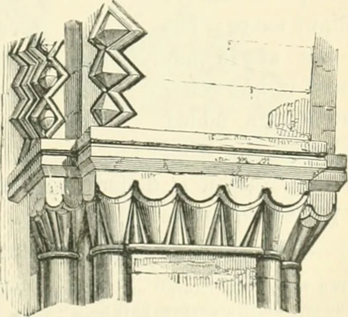 An illustration from An introduction to the study of Gothic architecture, 1900, leaf 94