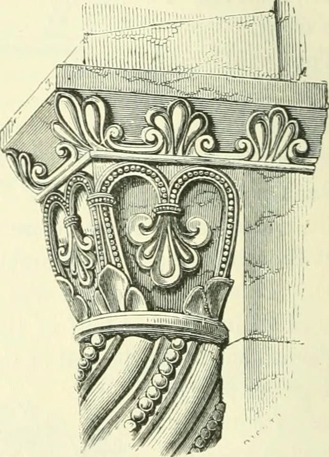An illustration from An introduction to the study of Gothic architecture, 1900, leaf 95