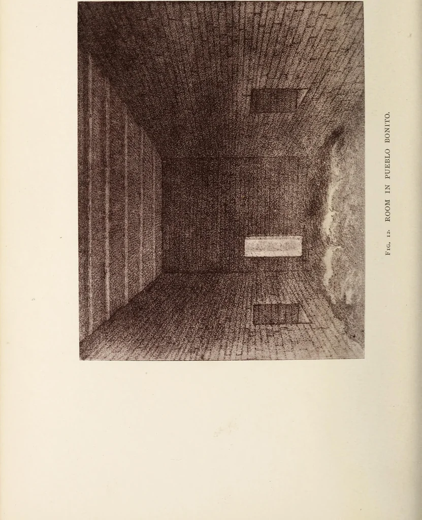 An illustration from A study of the houses of the American aborigines; with suggestions for the exploration of the ruins in New Mexico, Arizona, the valley of the San Juan, and in Yucatan and Central America, under the auspices of the Archæological institute, 1880, leaf 59