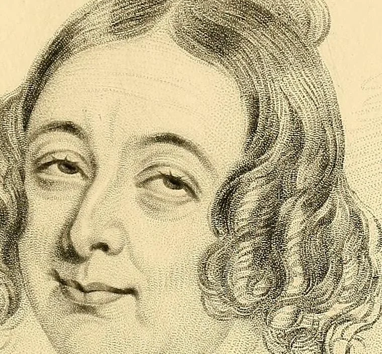 An illustration from The study of the human face, 1865, leaf 184