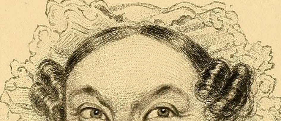 An illustration from The study of the human face, 1865, leaf 60