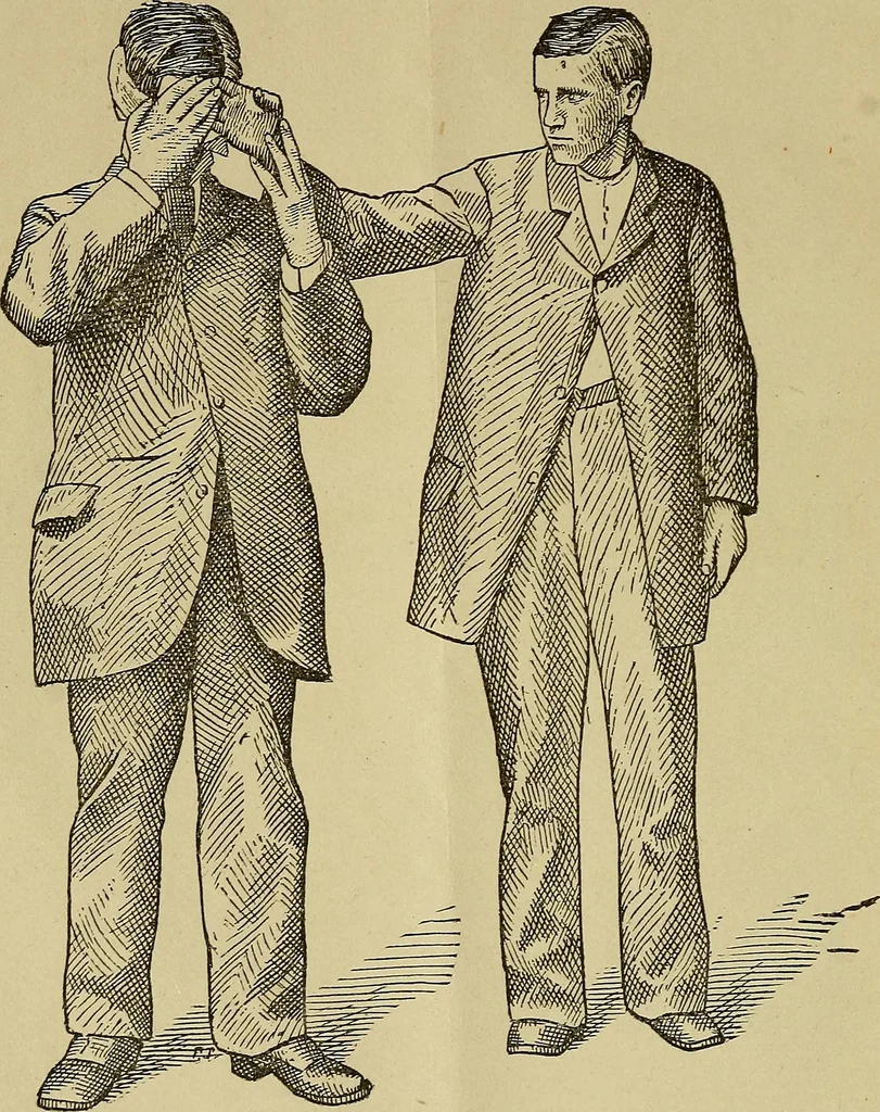 An illustration from The study of trance, muscle-reading and allied phenomena in Europe and America : With a letter of the moral character of trance subjects, and a defence of Dr. Charcot, 1882, leaf 9