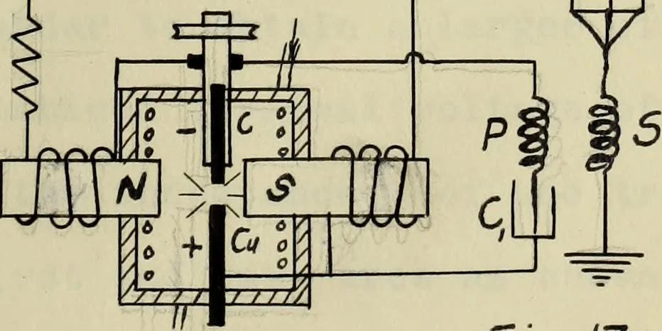 An illustration from A study of wireless telegraphy and wireless telephony, 1915, leaf 46