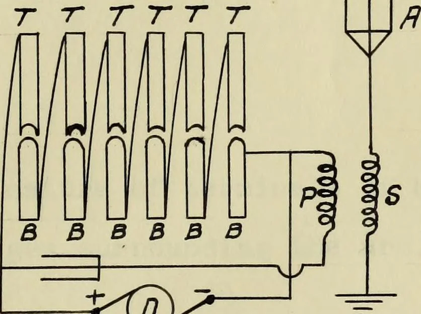 An illustration from A study of wireless telegraphy and wireless telephony, 1915, leaf 48