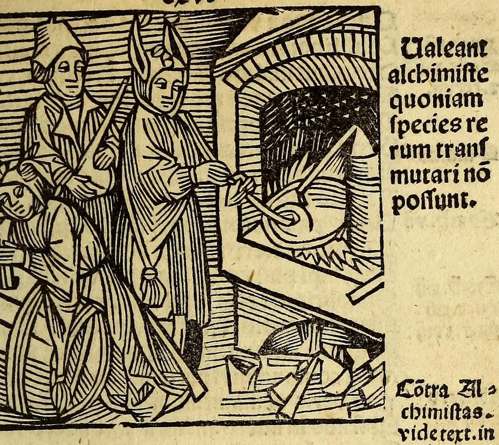 An illustration from Stultifera nauis : Narrago[n]ie profectionis nunq[uam] satis laudata nauis, leaf 239