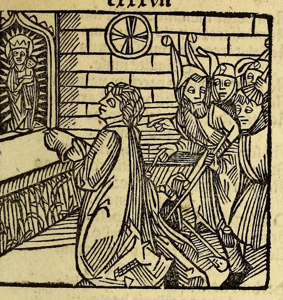 An illustration from Stultifera nauis : Narrago[n]ie profectionis nunq[uam] satis laudata nauis, leaf 279