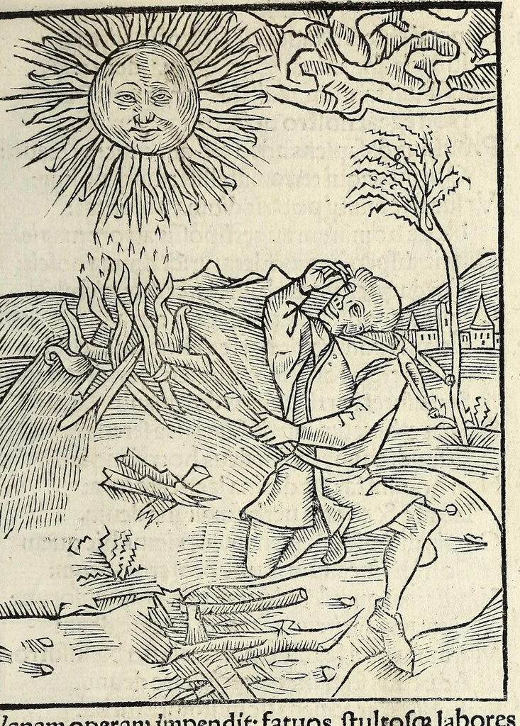 An illustration from Stultifera nauis : Narragonice p[ro]fect[i]onis nunq[uam] satis laudata nauis:, leaf 85