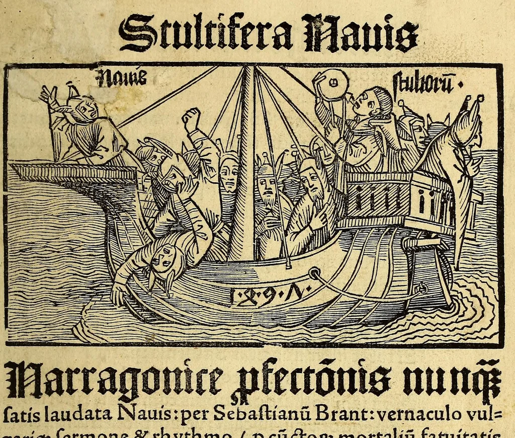 An illustration from Stultifera nauis : Narragonice p[ro]fect[i]onis nunq[uam] satis laudata nauis:, leaf 11