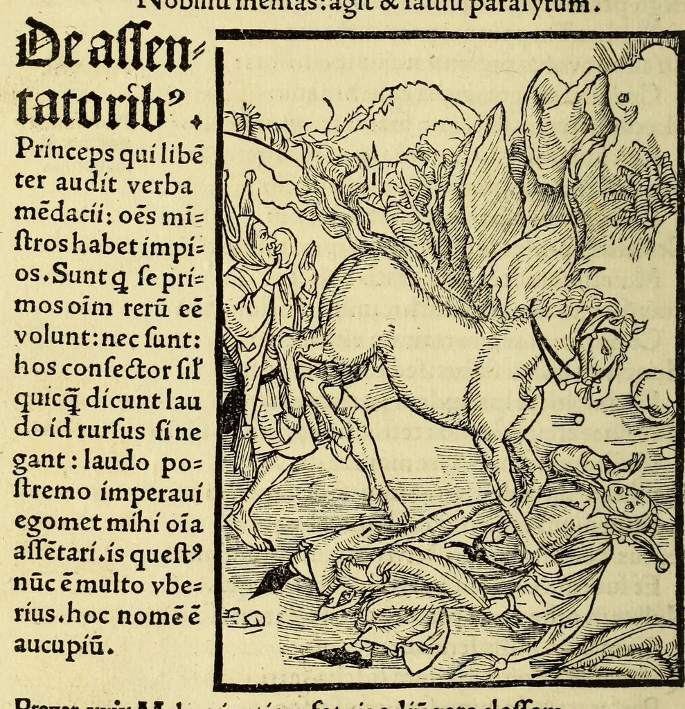 An illustration from Stultifera nauis : Narragonice p[ro]fect[i]onis nunq[uam] satis laudata nauis:, leaf 236