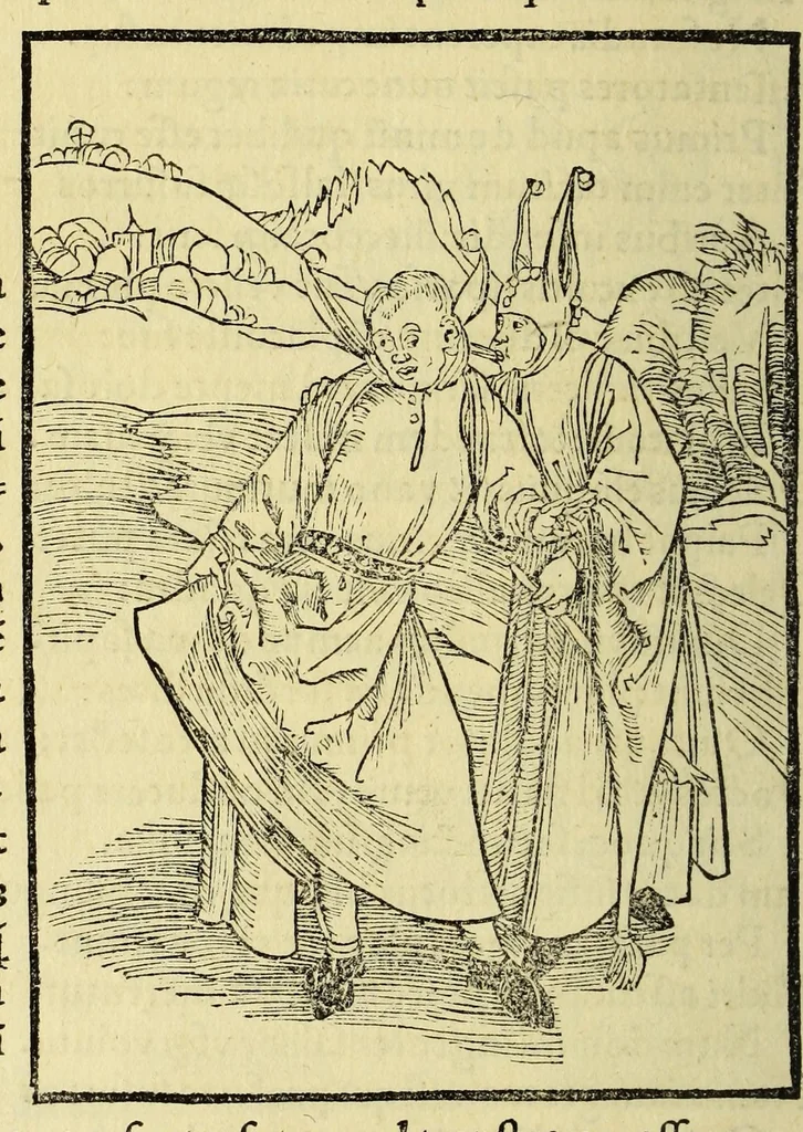 An illustration from Stultifera nauis : Narragonice p[ro]fect[i]onis nunq[uam] satis laudata nauis:, leaf 238