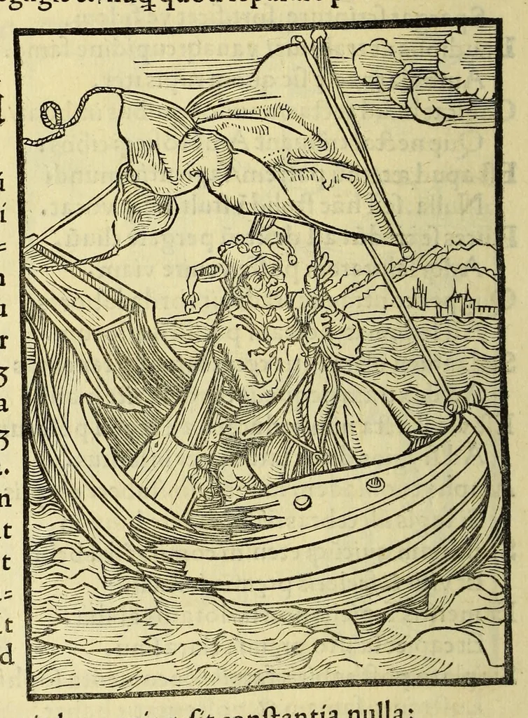 An illustration from Stultifera nauis : Narragonice p[ro]fect[i]onis nunq[uam] satis laudata nauis:, leaf 254