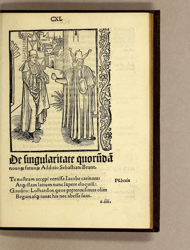 An illustration from Stultifera nauis : Narragonice p[ro]fect[i]onis nunq[uam] satis laudata nauis:, leaf 289