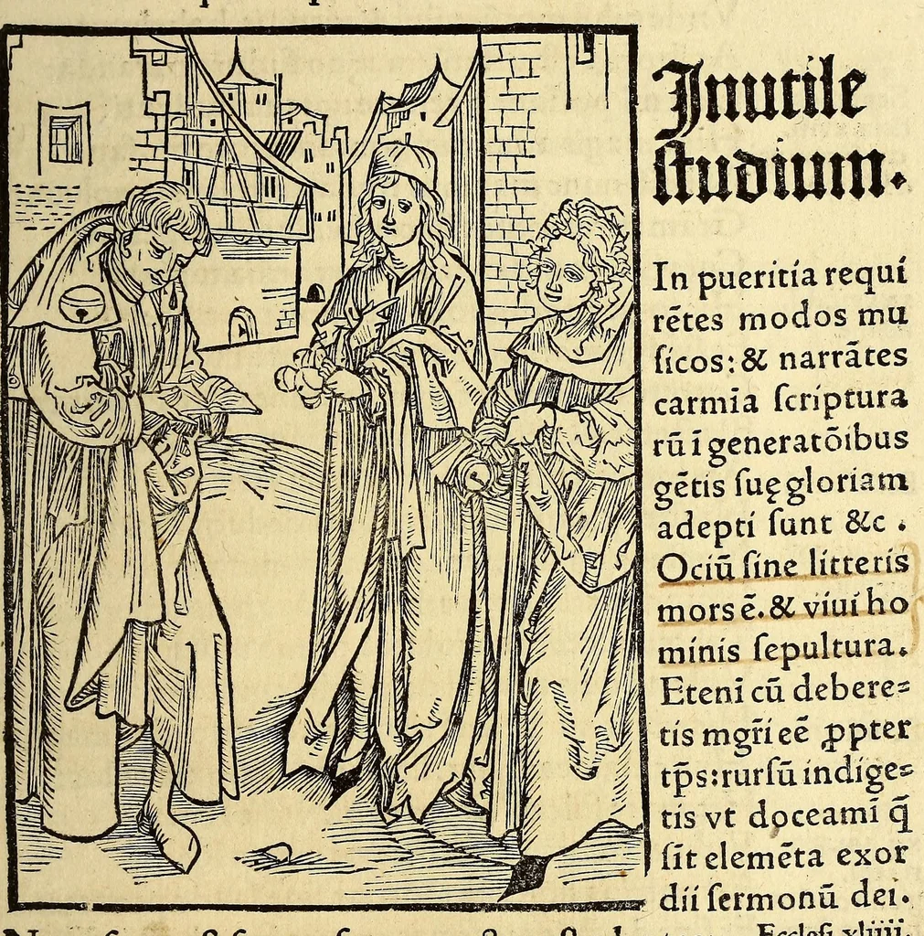 An illustration from Stultifera nauis : Narragonice p[ro]fect[i]onis nunq[uam] satis laudata nauis:, leaf 85