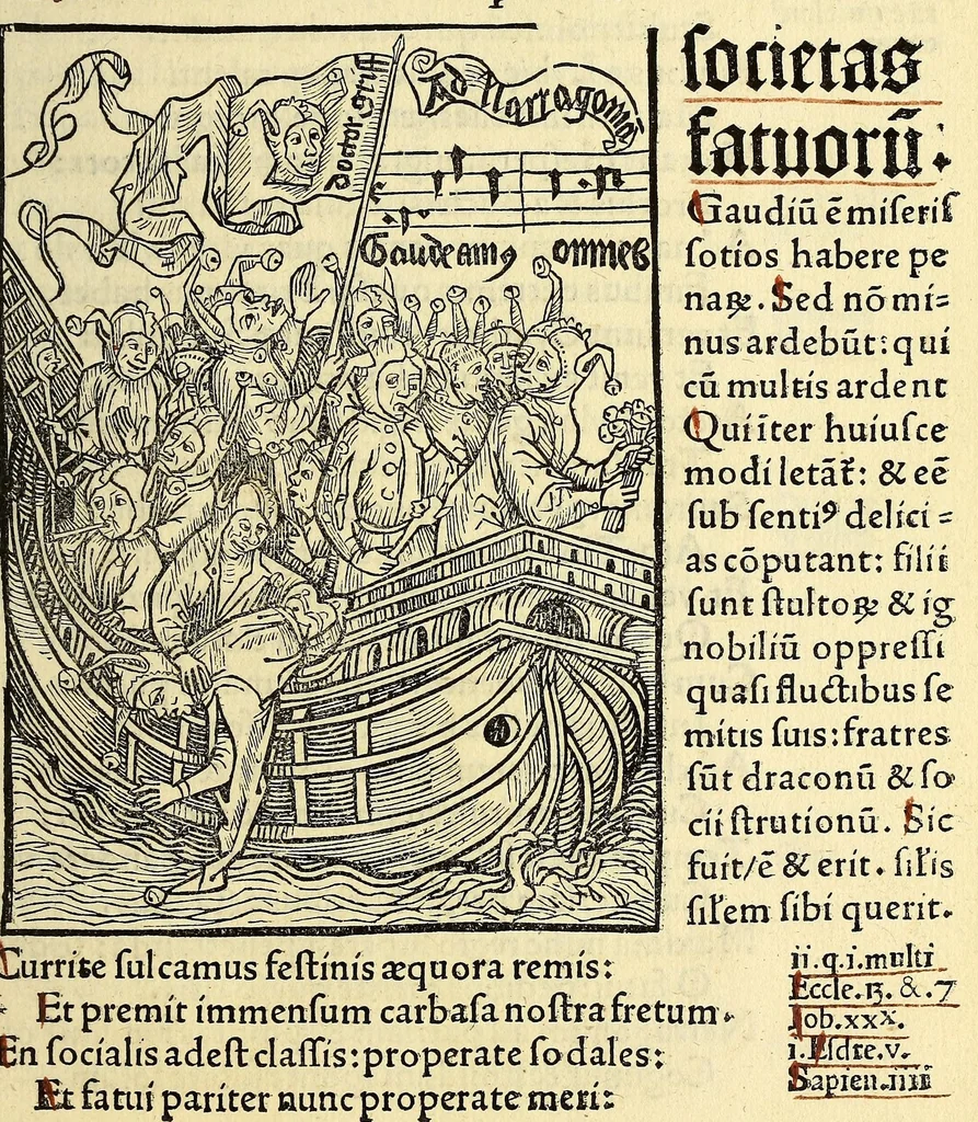 An illustration from Stultifera nauis. : narragonice p[ro]fectionis nunq[uam] satis laudata nauis:, leaf 279