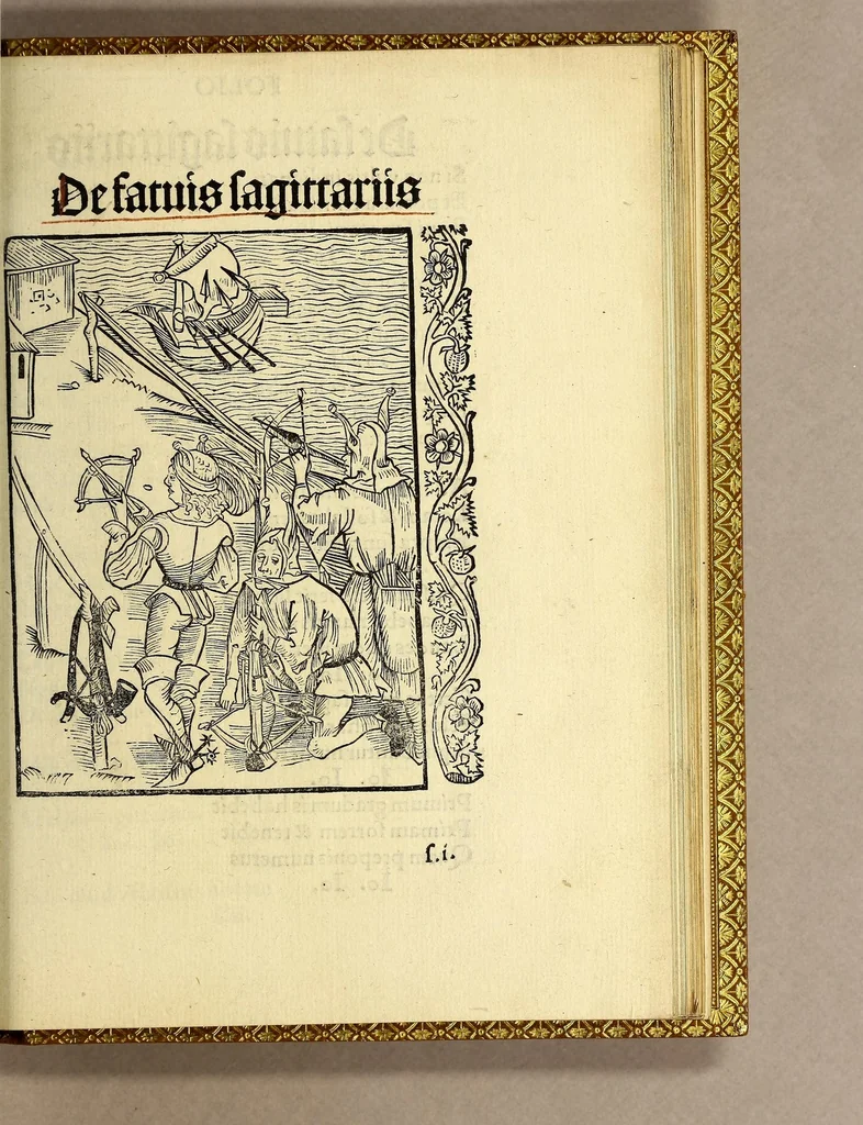 An illustration from Stultifera nauis. : narragonice p[ro]fectionis nunq[uam] satis laudata nauis:, leaf 299