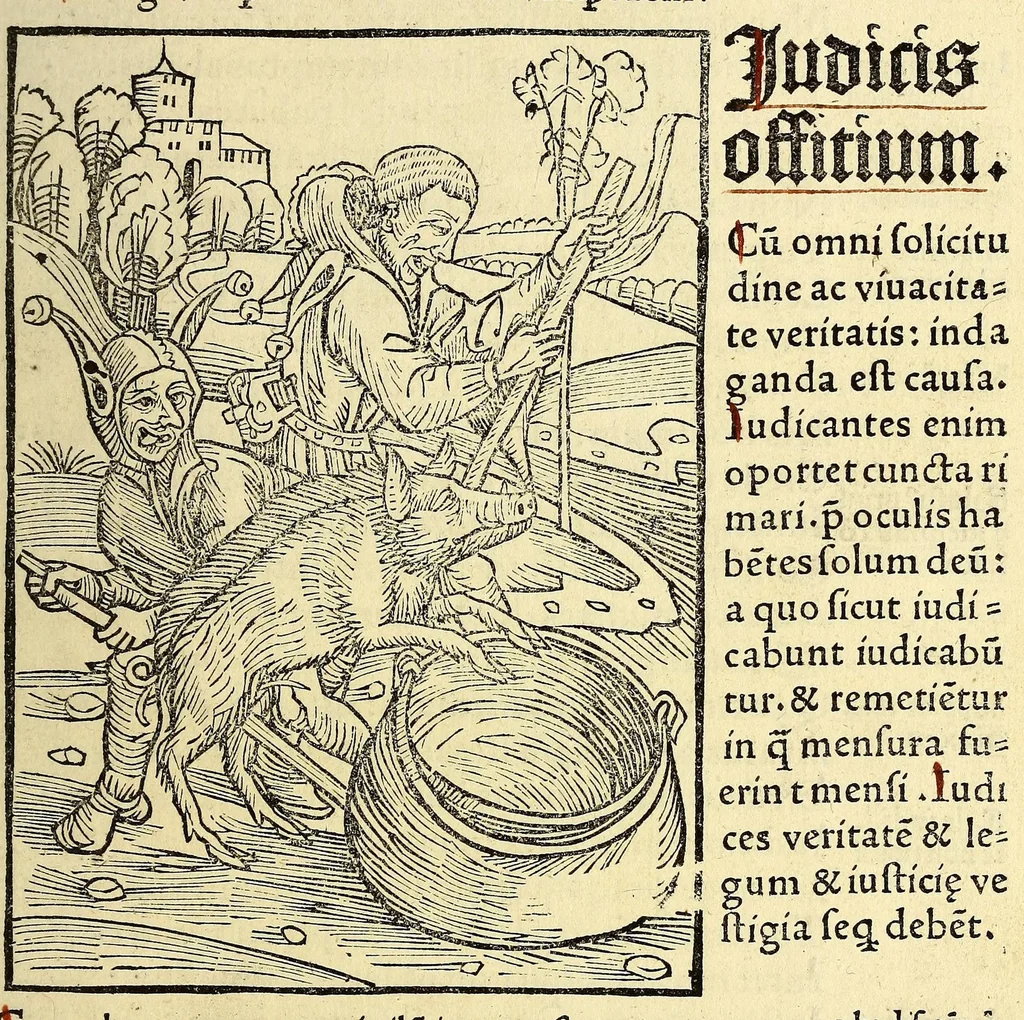 An illustration from Stultifera nauis. : narragonice p[ro]fectionis nunq[uam] satis laudata nauis:, leaf 33