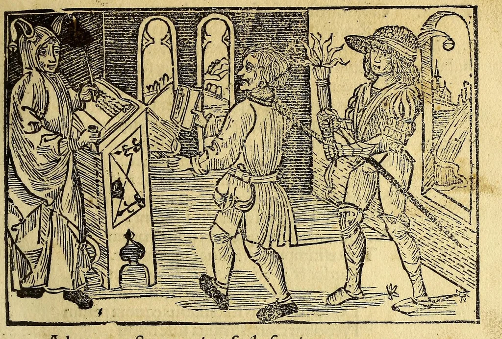 An illustration from Stultifera nauis : Narragonice p[ro]fectio[n]is nunq[uam] satis laudata nauis., leaf 135