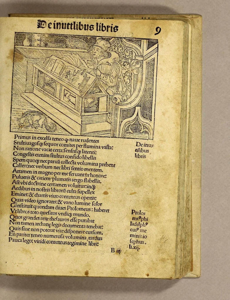 An illustration from Stultifera nauis : Narragonice p[ro]fectio[n]is nunq[uam] satis laudata nauis., leaf 21