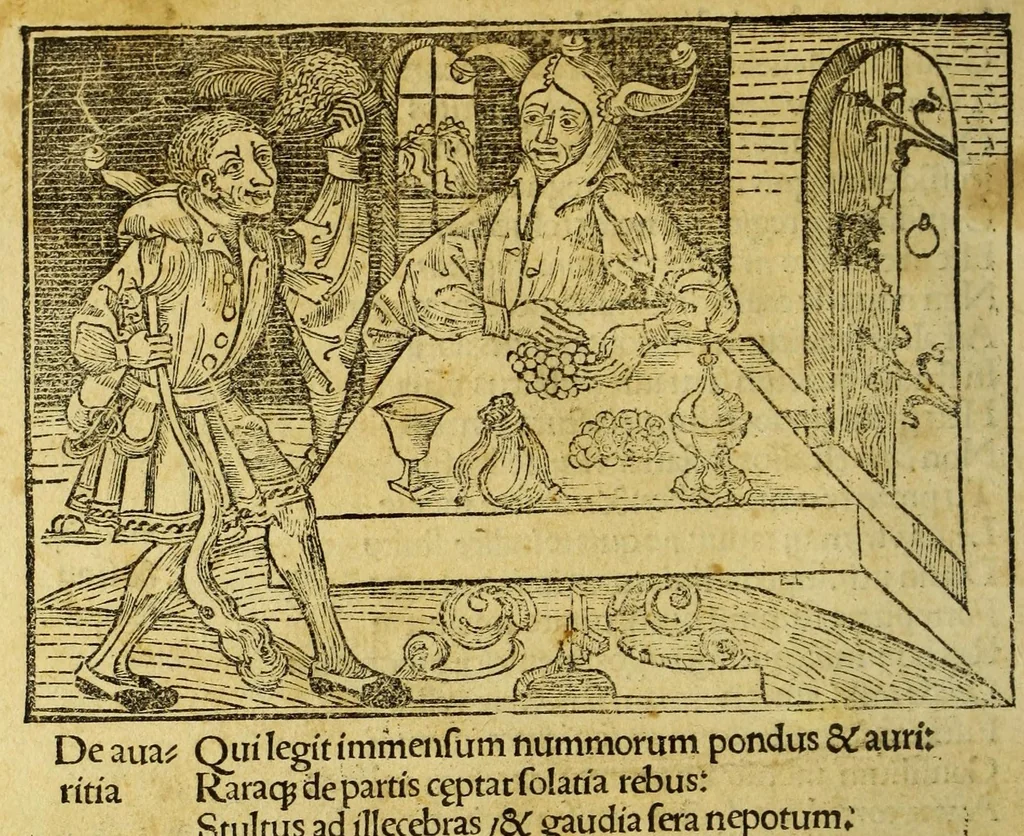 An illustration from Stultifera nauis : Narragonice p[ro]fectio[n]is nunq[uam] satis laudata nauis., leaf 24