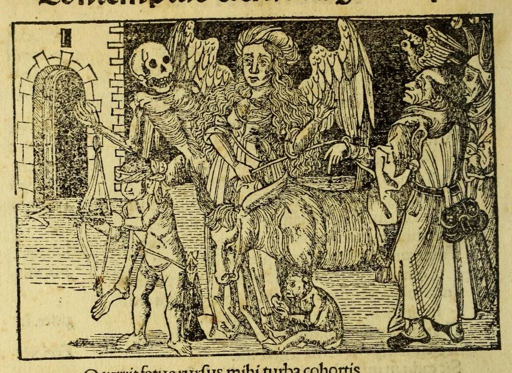 An illustration from Stultifera nauis : Narragonice p[ro]fectio[n]is nunq[uam] satis laudata nauis., leaf 84